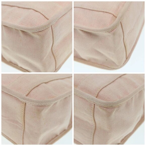 PRADA Hand Bag Canvas Pink Silver Auth - Picture 16 of 16